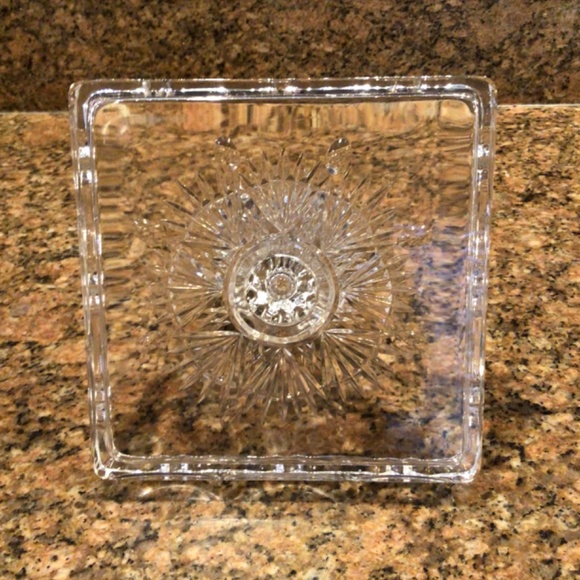 VINTAGE GODINGER LEAD CRYSTAL 8 INCH & 10 INCH PEDESTAL CAKE PLATES $60 - Picture 8 of 9